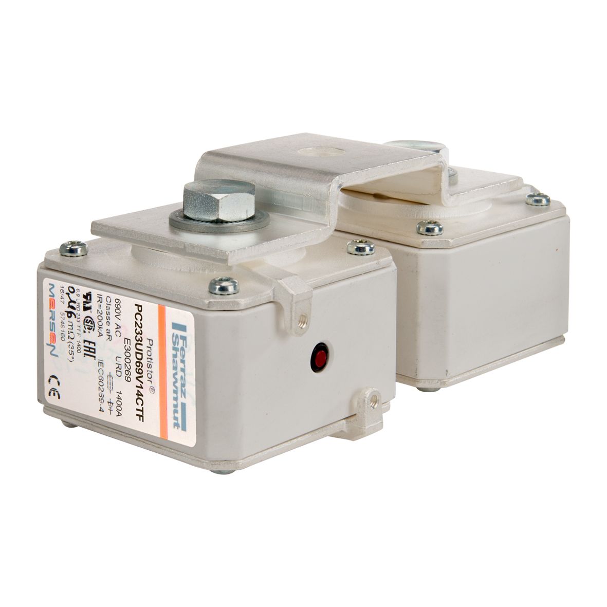 E300269 - PROTISTOR® SB aR, metric threaded holes, TTF, sz.2.33, 690VAC IEC, 1400A